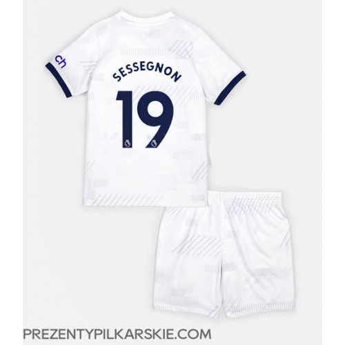 Stroje piłkarskie Tottenham Hotspur Ryan Sessegnon #19 Koszulka Podstawowej dla dzieci 2023-24 Krótki Rękaw (+ szorty)